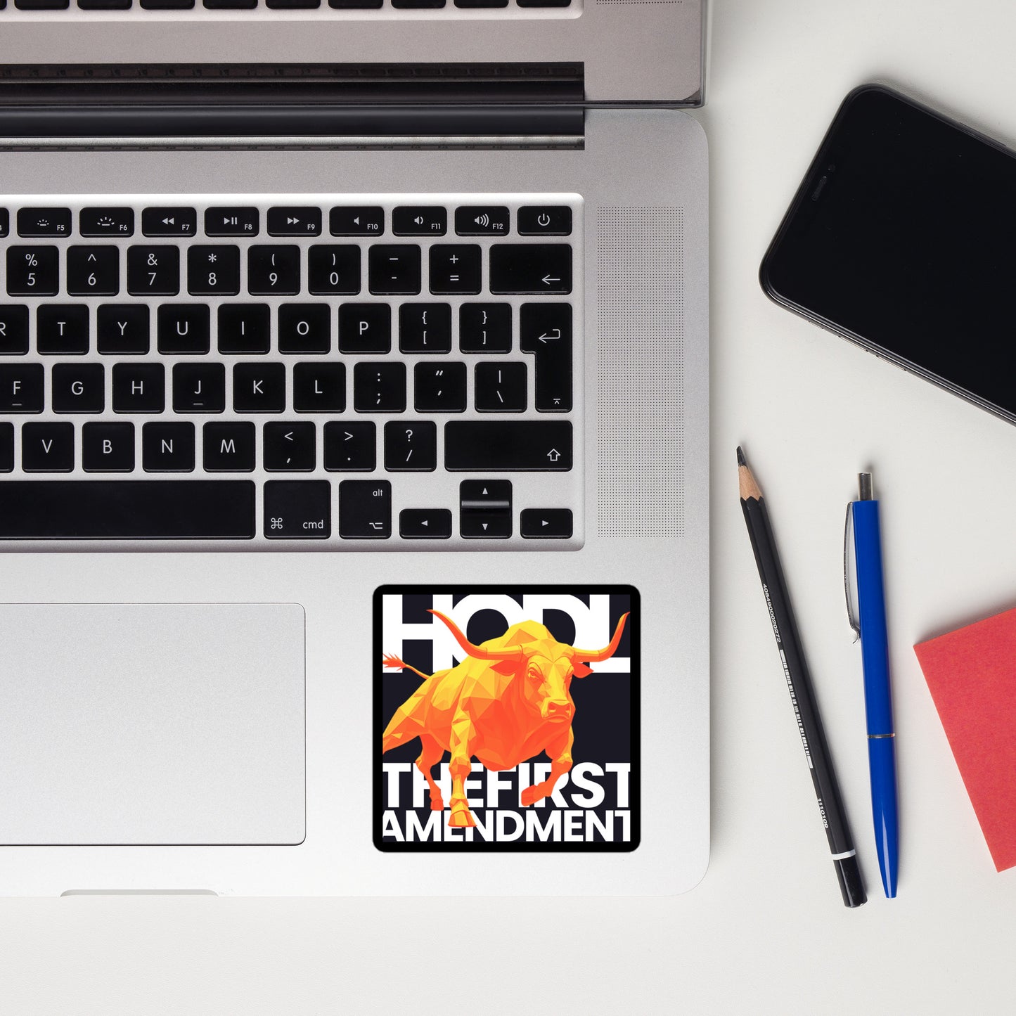 HODL the First Amendment - Bubble-free stickers