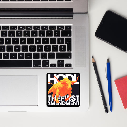 HODL the First Amendment - Bubble-free stickers