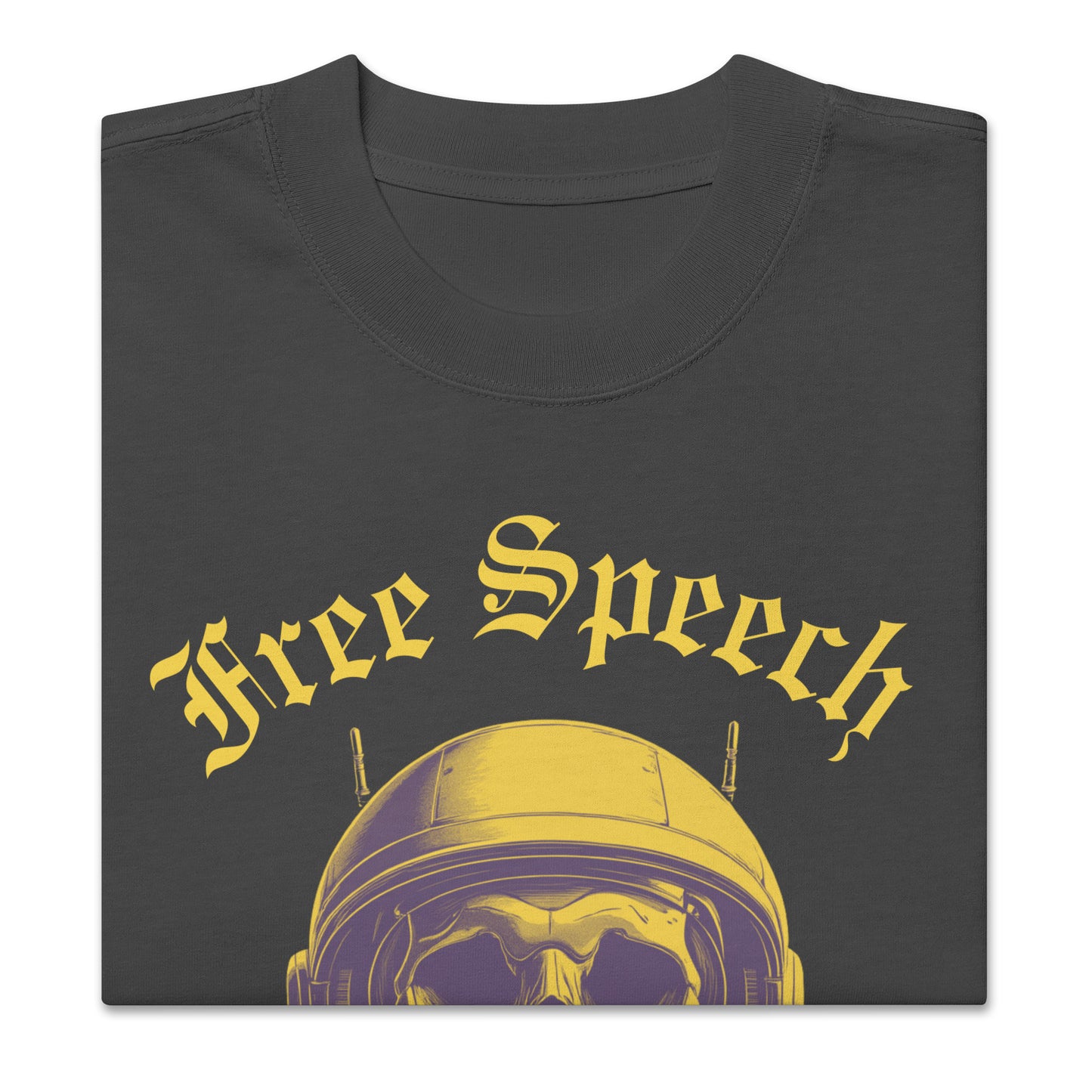 Free Speech is Dead - Oversized faded t-shirt by ImmutableType