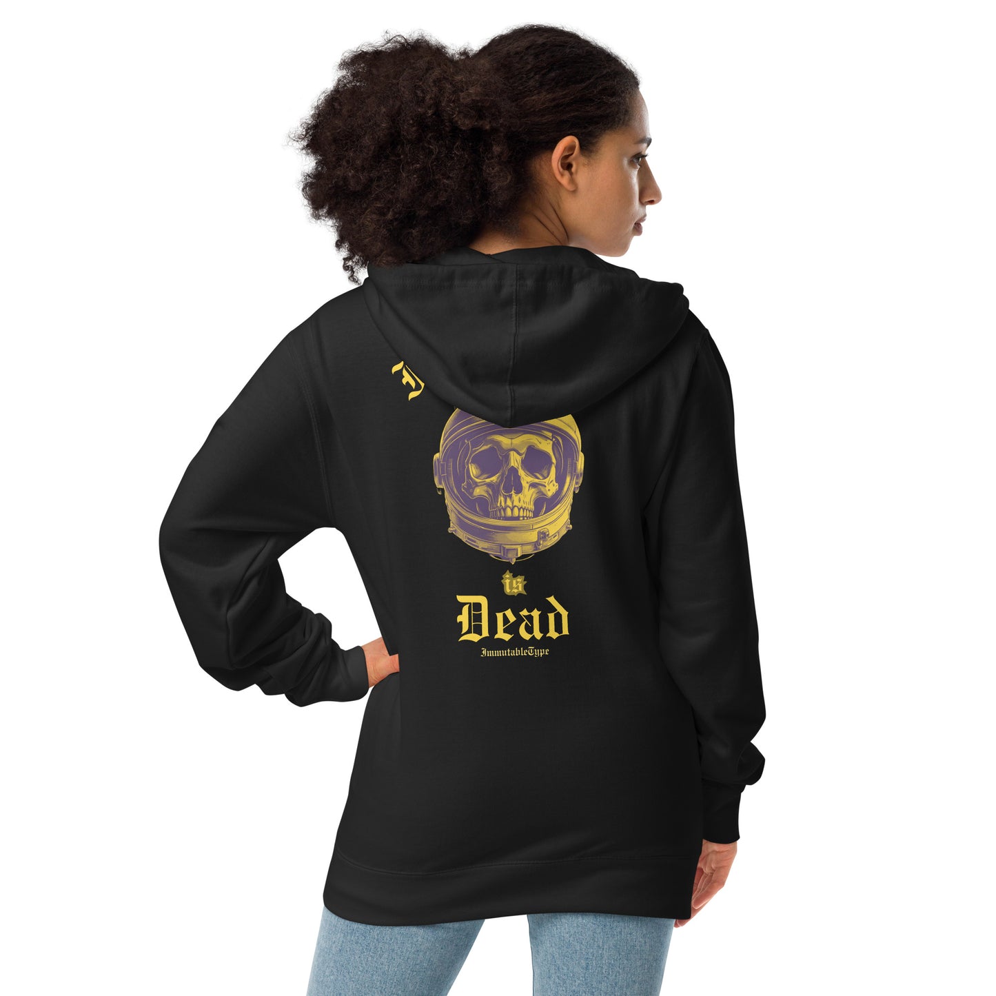 Free Speech is Dead - Unisex fleece zip up hoodie by ImmutableType