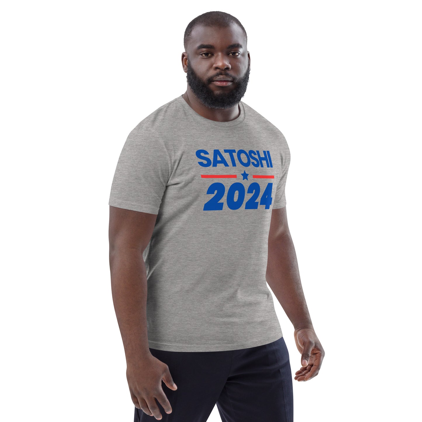 Satoshi 2024 Classic Campaign Tee, organic cotton by ImmutableType