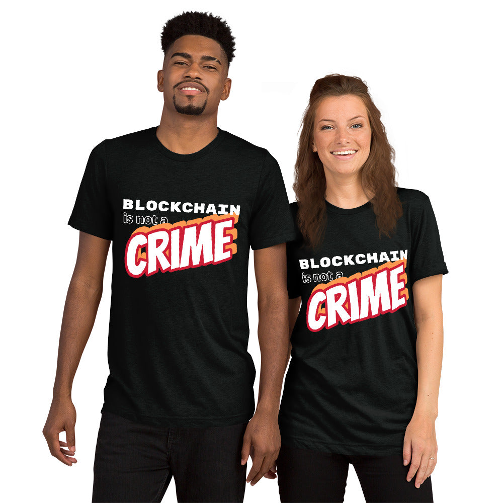 Blockchain is not a CRIME Short sleeve t-shirt