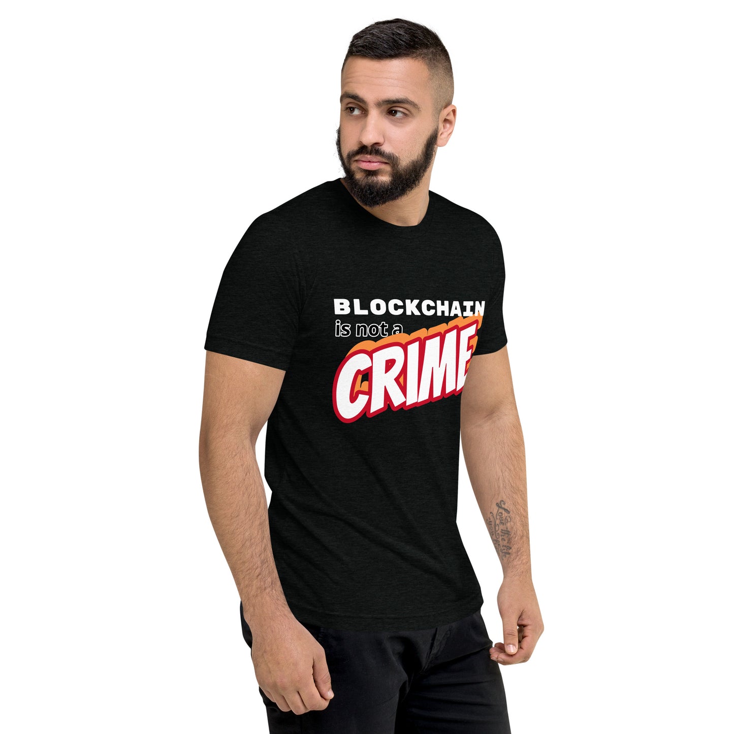 Blockchain is not a CRIME Short sleeve t-shirt