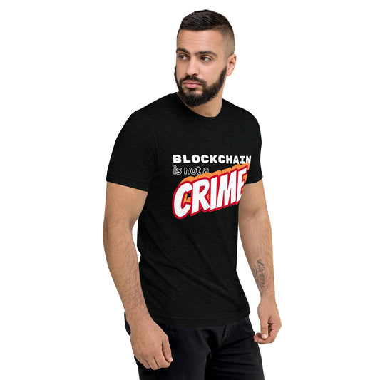 Blockchain is not a CRIME Short sleeve t-shirt