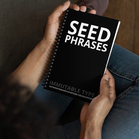 Seed Phrase Spiral notebook