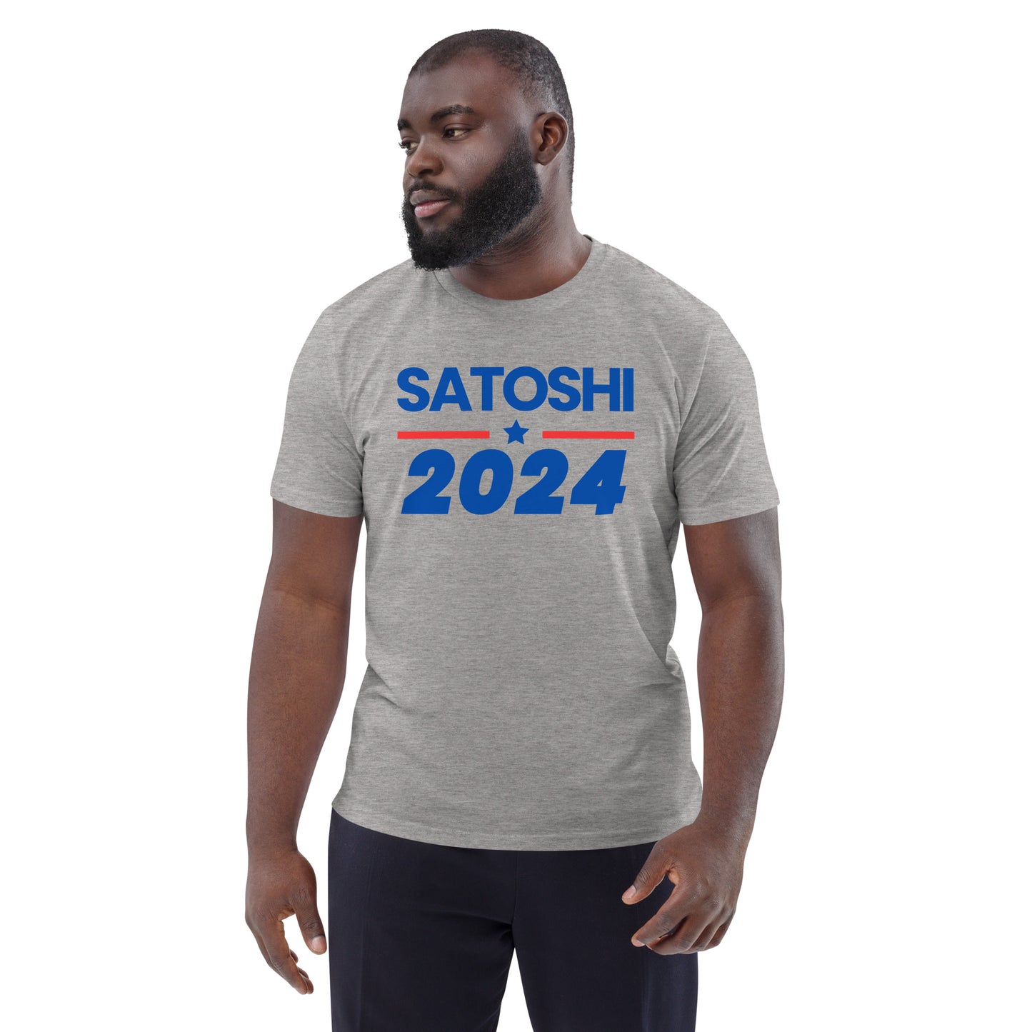 Satoshi 2024 Classic Campaign Tee, organic cotton by ImmutableType